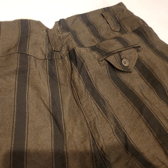 NWT Anthropologie x Tiny Green Pleated Fairfax Pants w/ Side Slant Pockets SZ 10 - Picture 7 of 10